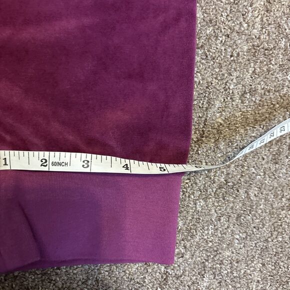 NEW Juicy Couture Black Label bottoms 1X raspberry pink velour NWT $98 - Picture 6 of 11